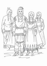 Indianer Indios Indianen Indians Malvorlage Indiani Nez Perce Indiens Indien Kleurplaten Ausdrucken Ausmalbild sketch template