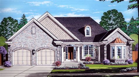 charming  story brick home plan st architectural designs house plans