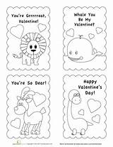 Valentines Valentine Cards Printable Card Template Worksheet Diy Kids Own Make Coloring Templates Worksheets Education Pages Paper Printables Happy Grade sketch template