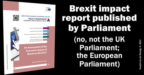 brexit impact report published  parliament eu rope