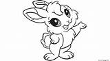 Bunny Coloring Easter Cute Pages Printable Color Print sketch template