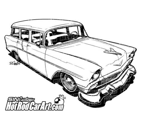 chevy bel air drawings sketch coloring page  hot sex picture