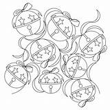 Quilting Jingle Bells Computerized sketch template