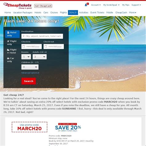selected hotels  cheaptickets prices    hours  ozbargain