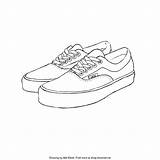Coloring Pages Shoes Van Popular Vans sketch template