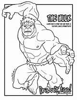 Hulk Smash Coloring Draw Too sketch template