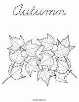 Coloring Autumn Cursive Built California Usa sketch template