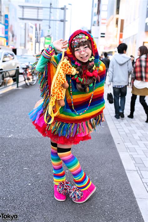 harajuku decora  rainbow fashion cute hair clips giraffe bag tokyo fashion