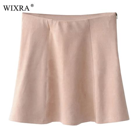 buy wixra basic skirts women  seasons soft suede