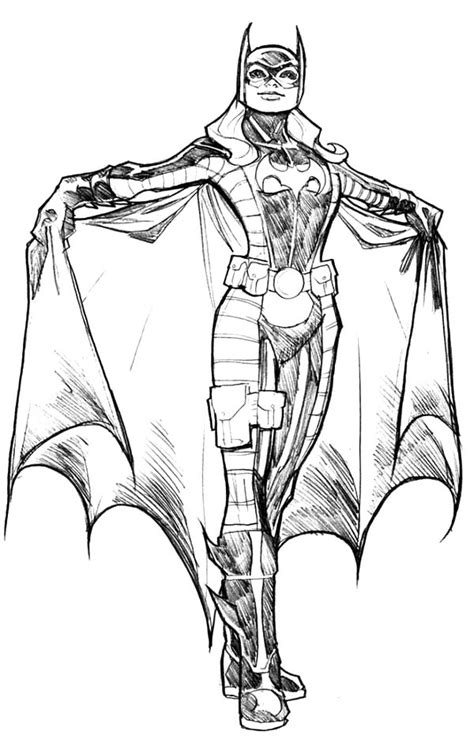 batgirl amazing costume coloring pages  place  color