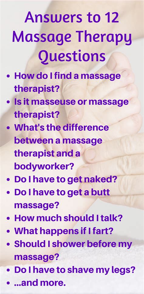 Do You Know How To Get A Massage Getting A Massage Message Therapy