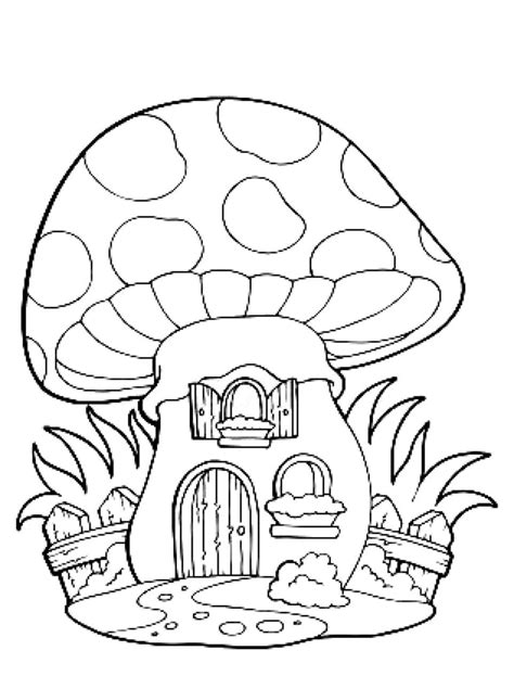 printable coloring pages mushrooms