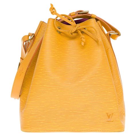 louis vuitton saint jacques gm yellow epi leather shoulder bag at