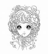 Coloring Pages Manga Filigree Adult Template Book sketch template
