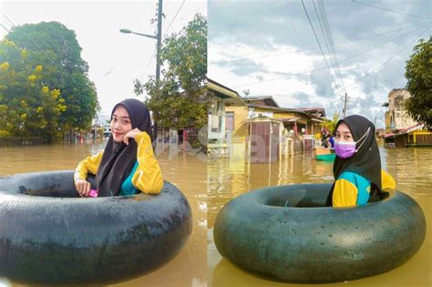 Gadis Subang Jaya Jadi Mangsa Banjir Di Kelantan Perjelas Foto