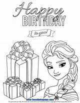 Coloring Pages Frozen Birthday Elsa Happy Mickey Mouse Characters Choose Board sketch template
