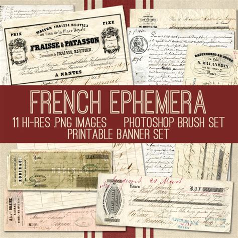 fabulous french ephemera bundle tgf premium  graphics fairy