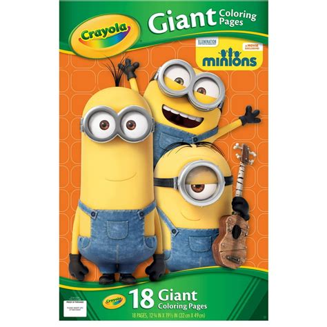 crayola giant coloring pages featuring minions  pages walmartcom