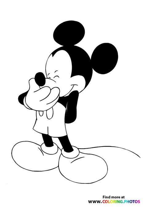 mickey mouse coloring pages  kids   easy print