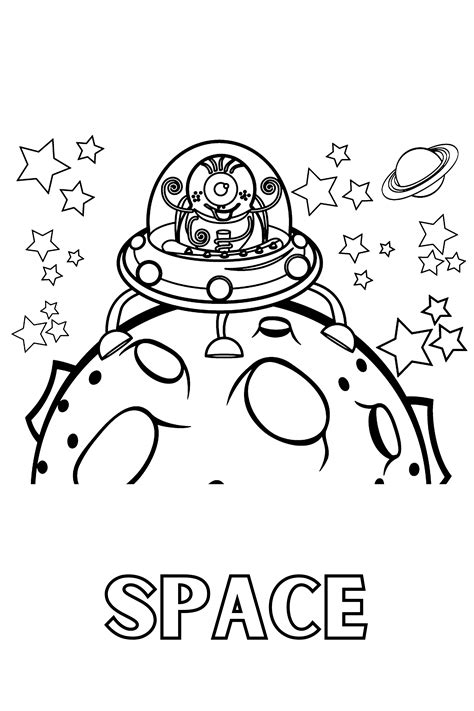 visit  collection    space coloring pages  kids