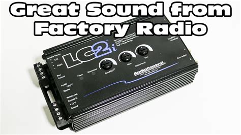 lci add  subwoofer amplifier   factory audio system  output converter youtube