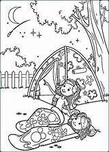 Coloring Camping Camp Pages Scout Girl Choose Board Girls sketch template