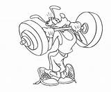 Goof Coloring Pages Max Power Strong Getcolorings Goofy sketch template