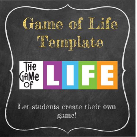 Customizable Game Of Life Template Teaching Resources