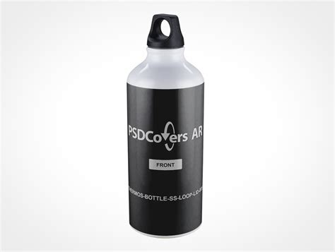 aluminium coated water bottle psd mockup psd mockups