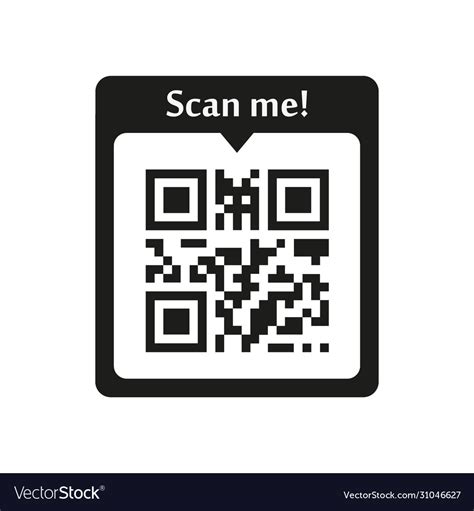 scan  qr code icon  white background vector image