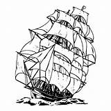 Pirate Kleurplaat Zeilschepen Vroeger Zeilschip Sailing sketch template