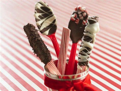 Chocolate Dipped Candy Sticks Chocolate Spoons Easy Chocolate Diy