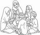 Ramadan Ramadhan Mewarnai Miraj Isra Sheets Quran Mandala sketch template