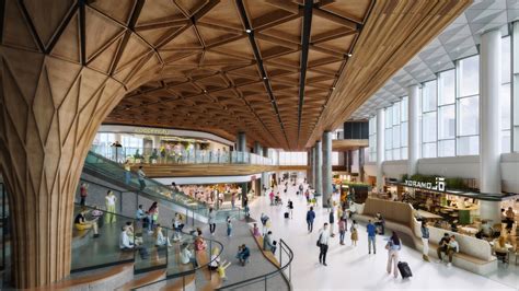seattle airport  green  stunning timber expansion cumming group