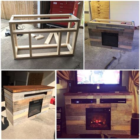 diy electric fireplace tv stand entertainment center