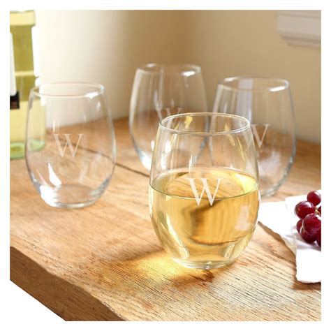 Cathy S Concepts Monogram Stemless Wine Glasses The Best 2019 Ts