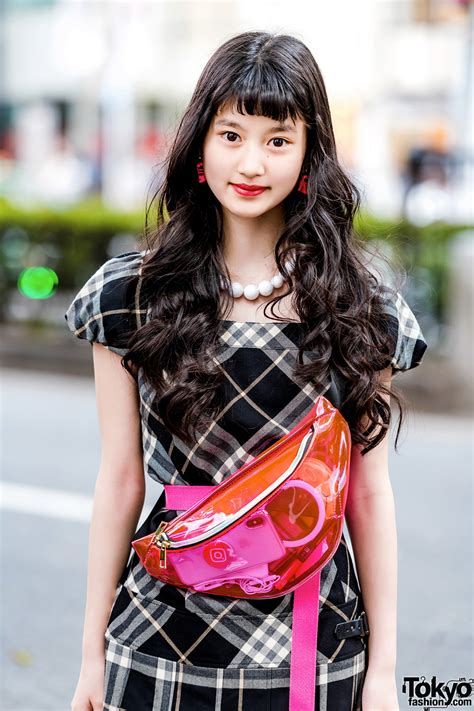 japanese teen model in retro streetwear style w san to