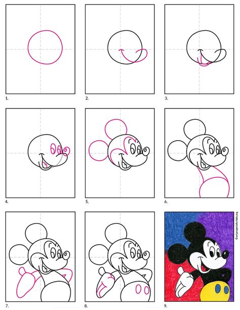 easy   draw mickey mouse  mickey mouse coloring page