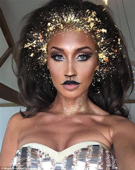megan mckenna dresses up as a glamorous lion for towie lion halloween