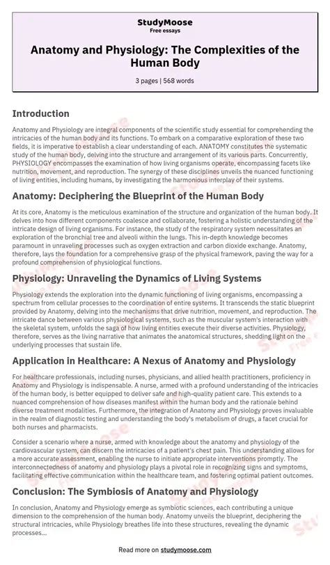 anatomy  physiology  comparison    fields  study