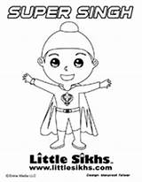 Sikh Coloring Colouring Sheets Pages Kids Little Fun Sikhs Sikhism Action Books Click Figures Crafts sketch template