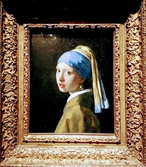 meisje met de parel beroemdste schilderij van johannes vermeer mauritshuis  den haag