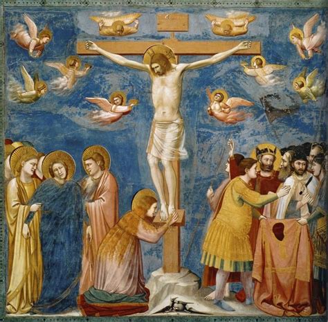 crucifixion giotto  bondone    mural painting painting prints oil painting art