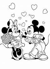 Disney Coloring Pages Valentines Valentine Cute Sheet sketch template