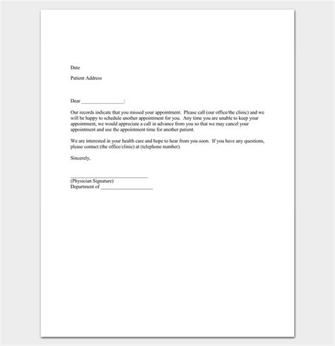 appointment cancellation letter  samples examples formats