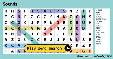 sounds word search