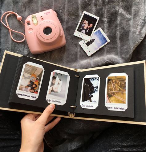 instax mini photo album      sweet memories elegant design  ring photo album