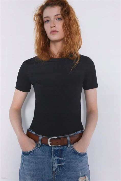 Basic 9e8 Wn1 M Zara Czarny T Shirt Ceny I Opinie Ceneo Pl
