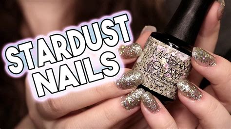 asmr madam glam stardust nails scratching nail painting