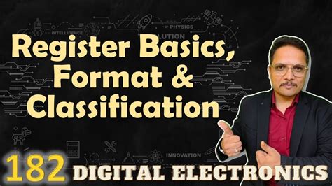 register basics format  classification  digital electronics register